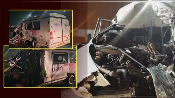 मथुरा हादसा : बारातियों से भरी गाड़ी मैं मारी टक्कर ,  हादसे में चार लोगों की मौत , आठ लोग घायल हो गए।