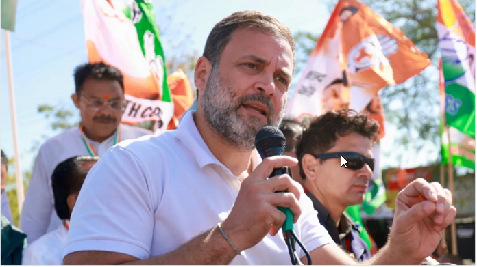 राहुल गाँधी ने वोला मोदी पर हमला, कहा ‘मोदी चाहते हैं कि आप जय श्रीराम बोलें और भूखे मर जाएं’