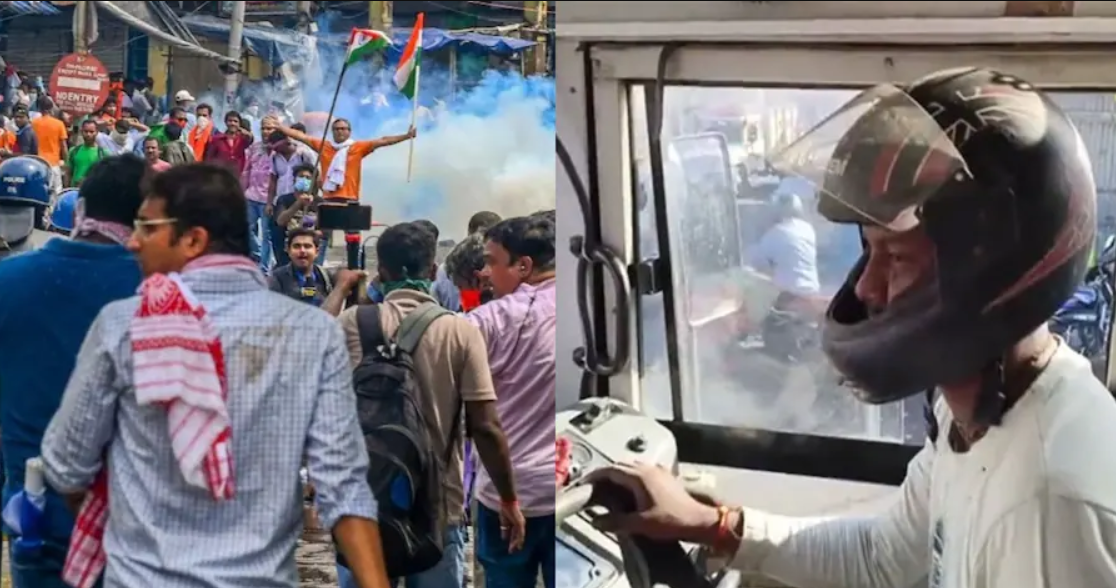 बंगाल बंद: सड़कों से लेकर ट्रेनों के ट्रैक पर प्रदर्शन