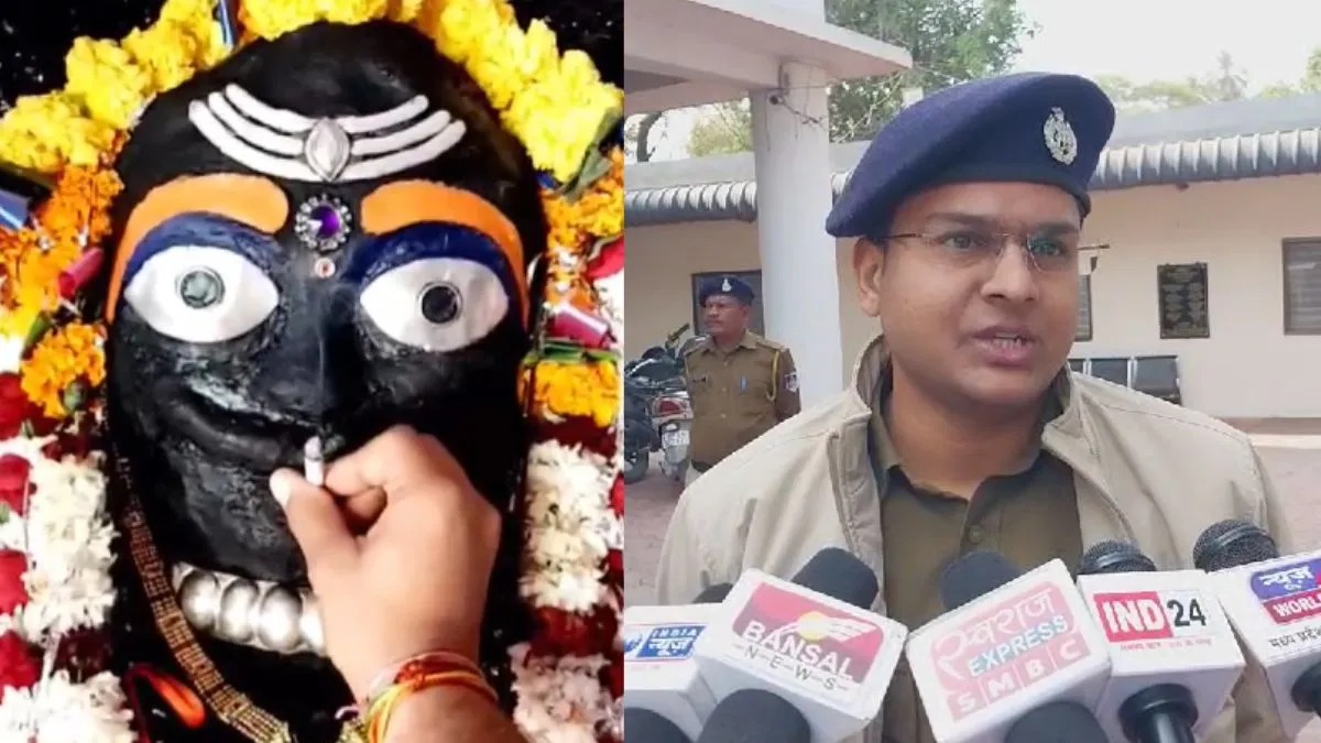 भगवान काल भैरव की प्रतिमा को सिगरेट पिलाने का वीडियो वायरल
