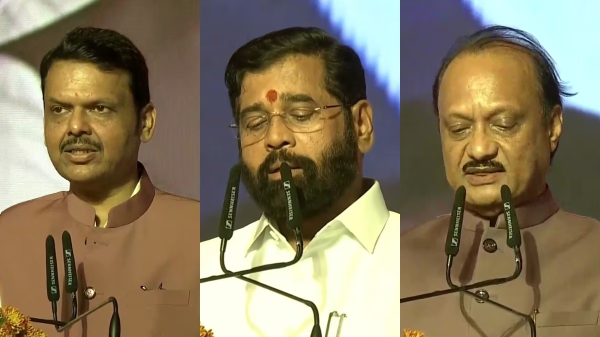 वेंद्र फडणवीस ने तीसरी बार महाराष्ट्र के मुख्यमंत्री के तौर पर ली शपथ