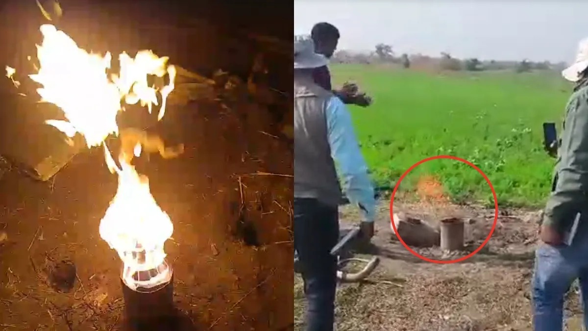 छतरपुर के हैंडपंप का अजूबा: पहले पानी फिर आग