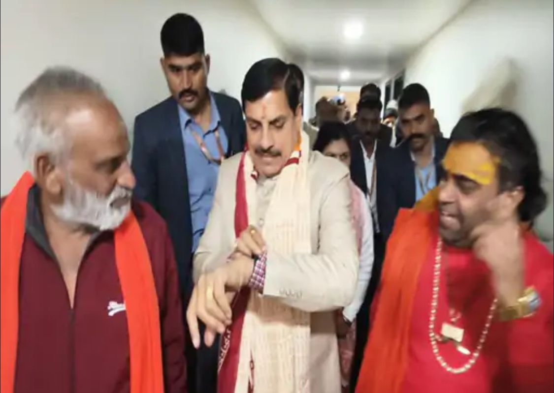 मुख्यमंत्री मोहन यादव ने मथुरा में ठाकुर रमण बिहारी के किए दर्शन