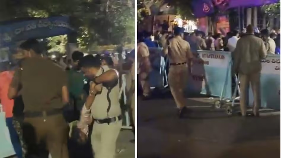 तिरुपति मंदिर में हुई भगदड़ में छह की मौत, 40 घायल