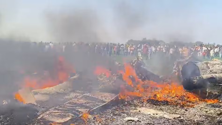 मध्य प्रदेश के शिवपुरी में मिराज-2000 विमान क्रैश