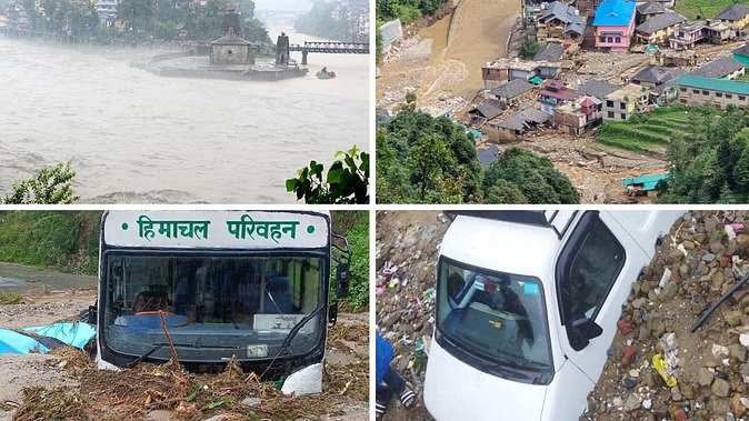 हिमाचल में कहर बनकर टूटा मानसून, 17 जगह बादल फटे, 18 की मौत, 33 लापता- सूत्र