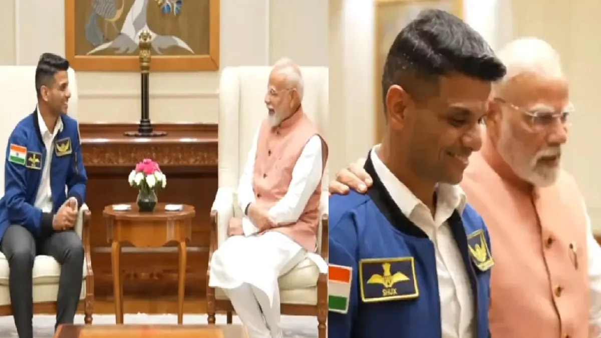 अंतरिक्ष से लौटे शुभांशु शुक्ला से मिले पीएम मोदी